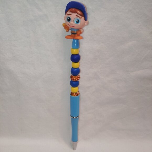 Disney Doorable- Fix-it Felix Jr- Handmade Beaded Pen Wreck-It Ralph - Picture 1 of 2